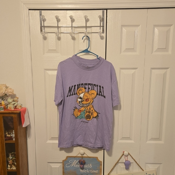 Boohoo Lavender Graphic Tee - Picture 1 of 4